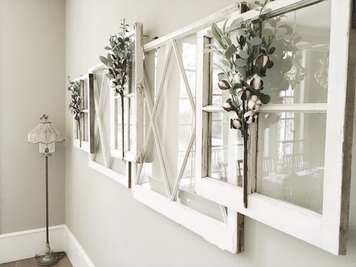 How to decorate with old windows pinterest