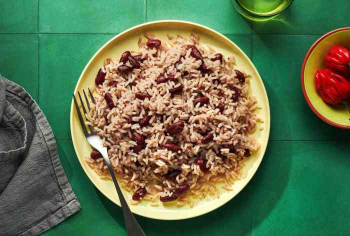 Rice peas jamaican cook