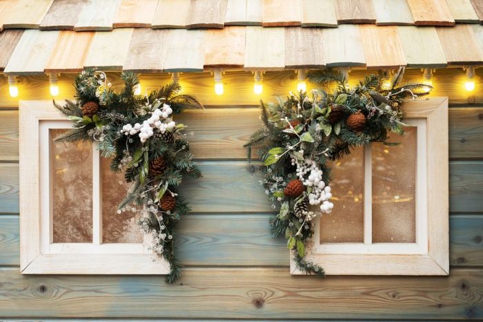 How to decorate outdoor windows for christmas