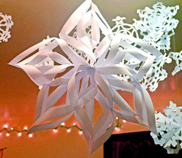 How to make snowflakes for christmas decoration