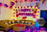 How to decor birthday room