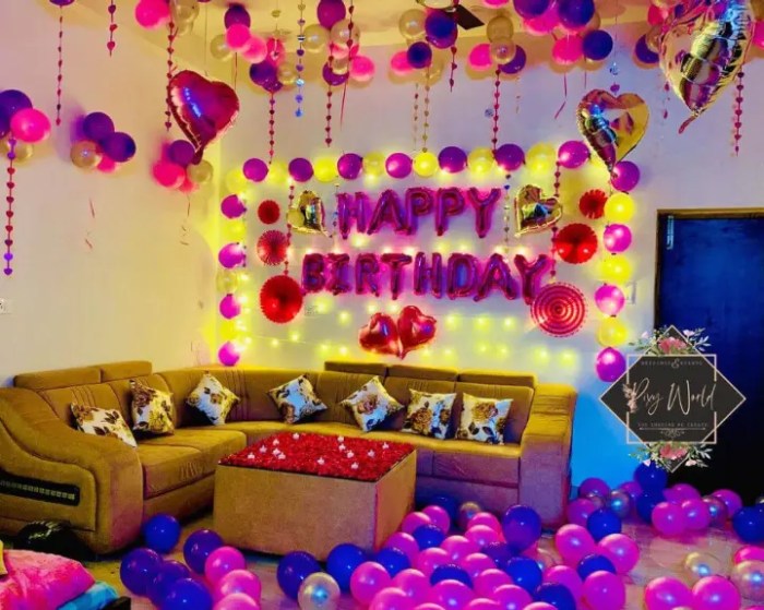 How to decor birthday room