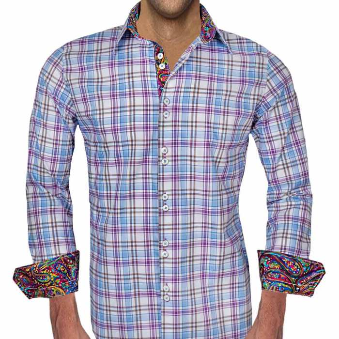 Bright colored dress shirts for men