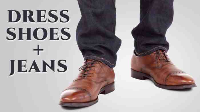 Mens brown dress shoes with jeans