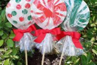 How to make lighted lollipop christmas decoration