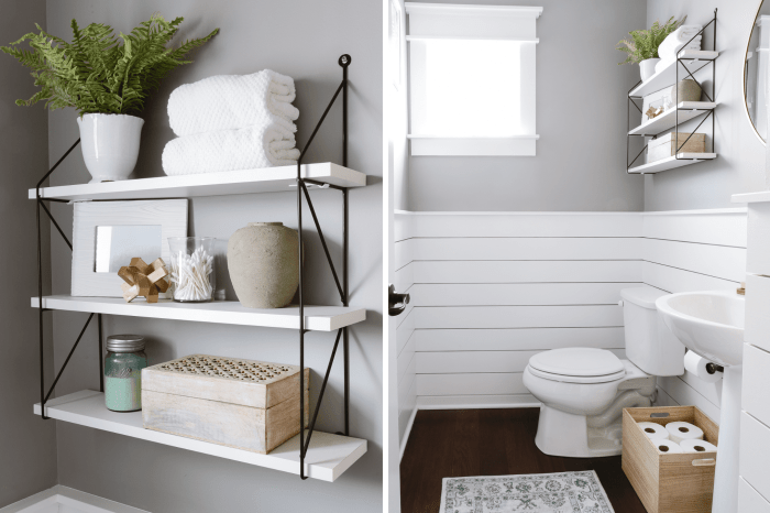 How to decorate a large powder room