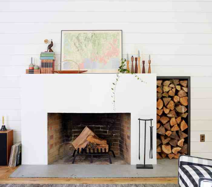 How to make a fireplace decoration