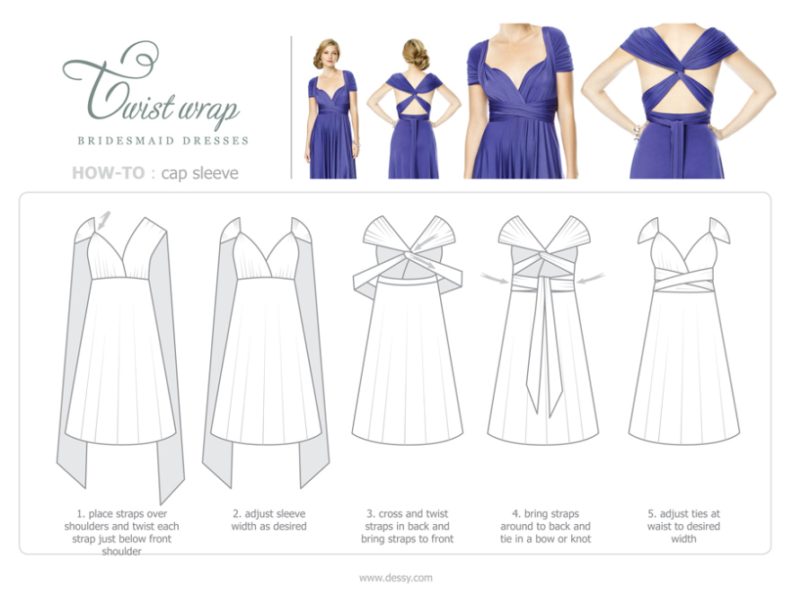 Chic Ways to Wrap a Twist Wrap Bridesmaid Dress