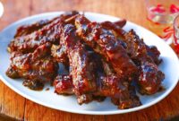 Rib ribs chinese marinade asian pork spareribs recipes barbecued bbq recipe food honey char siu meat sauce hawaiian make back