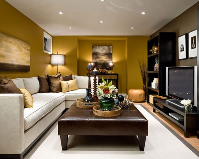 How to decorate a narrow family room