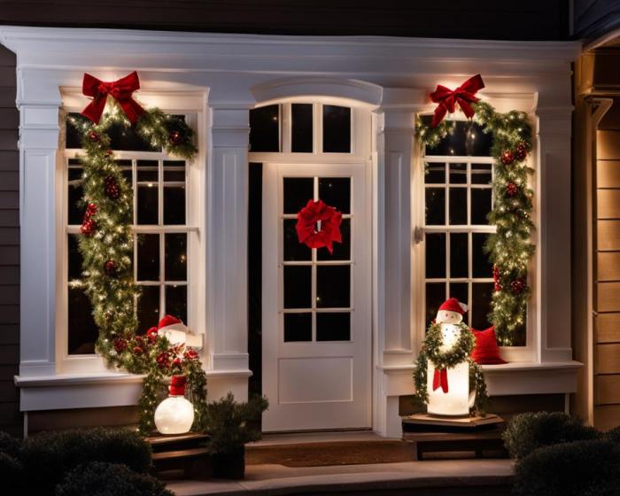 How to decorate outdoor windows for christmas